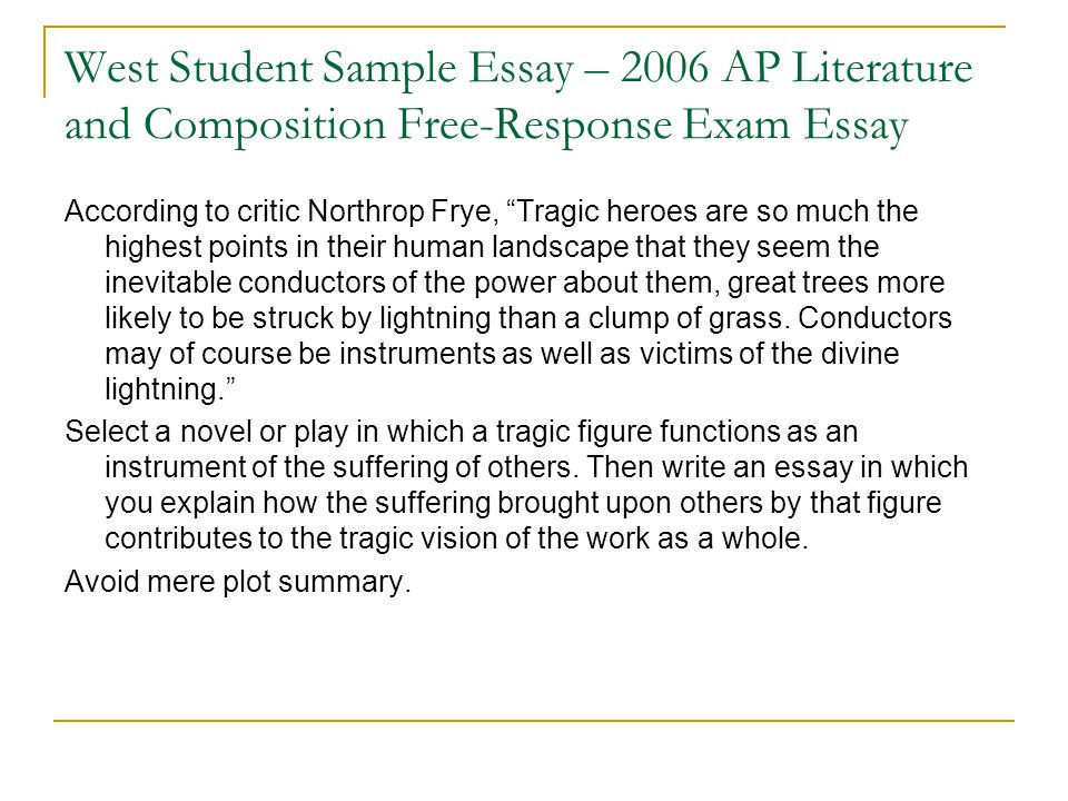 ap introduction essays for a book